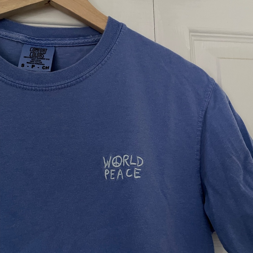 World Peace Embroidered Tee - Picture 4 of 4
